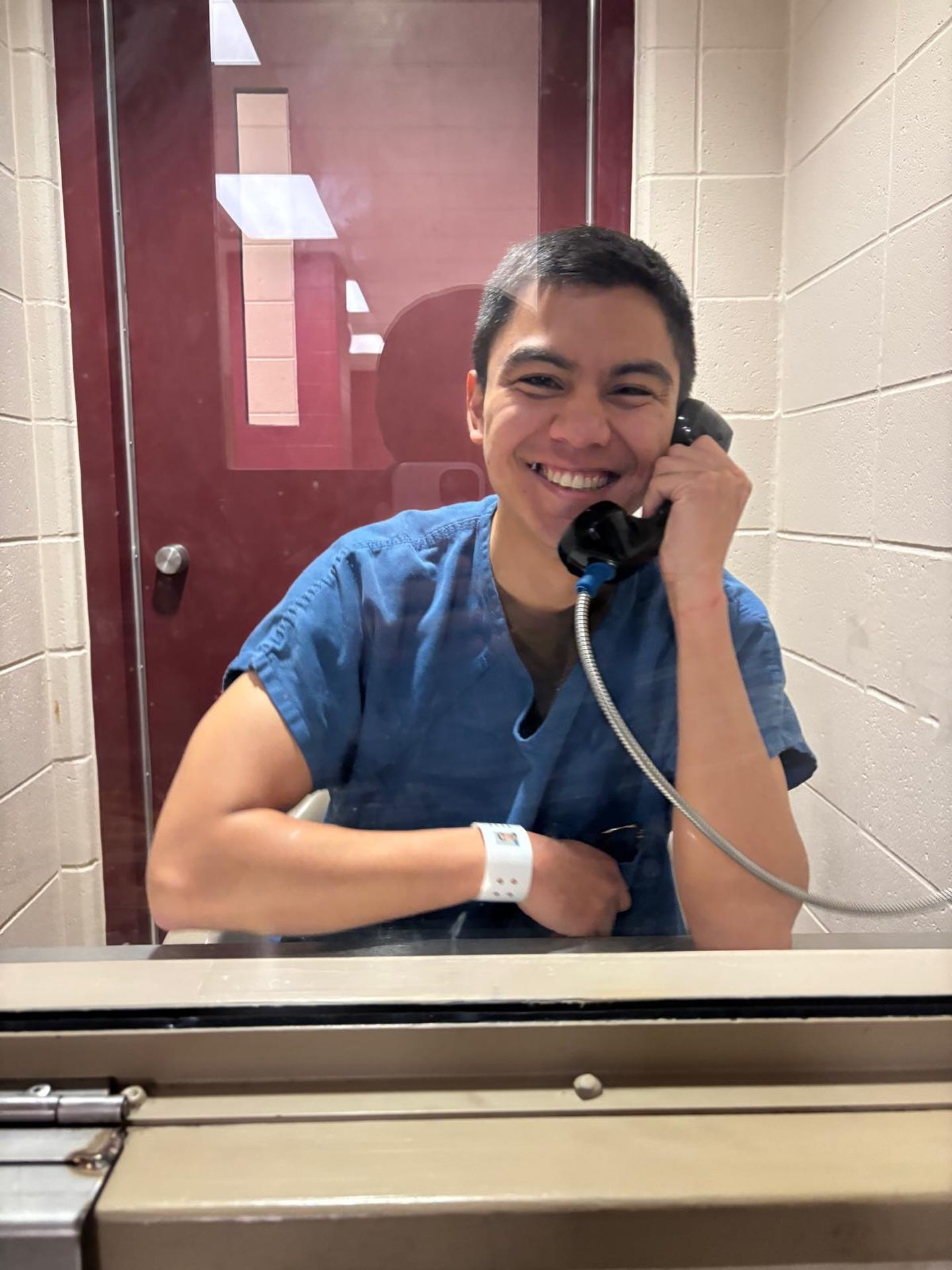May be an image of phone and hospital