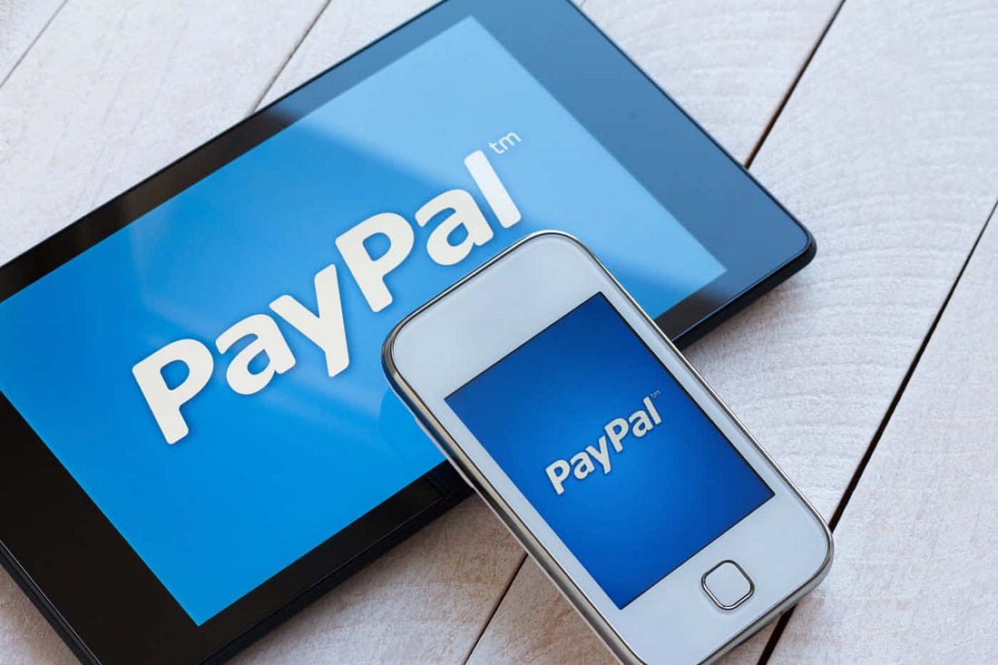 Download Paypal Logo On A Cell Phone | Wallpapers.com