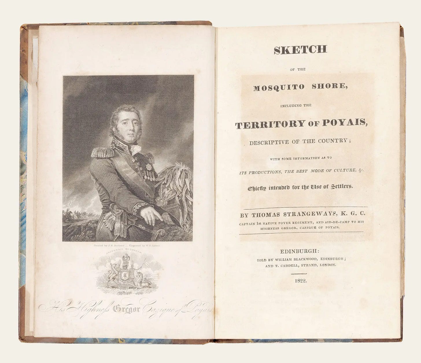 Open copy of Sketch of the Mosquito Shore including the Territory of Poyais Open copy of Sketch of the Mosquito Shore including the Territory of Poyais
