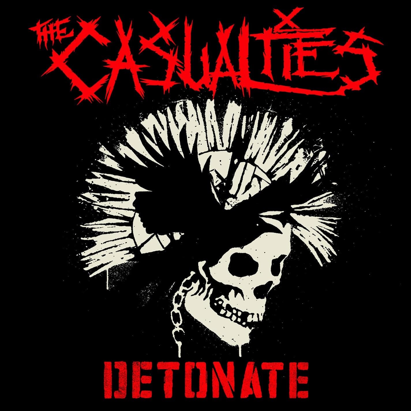 The Casualties - Detonate | Rough Trade - (LP - Red and Black Splatter, CD)  | Rough Trade