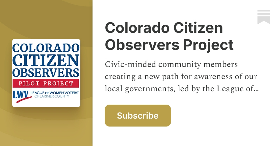Colorado Citizen Observers Project | Substack