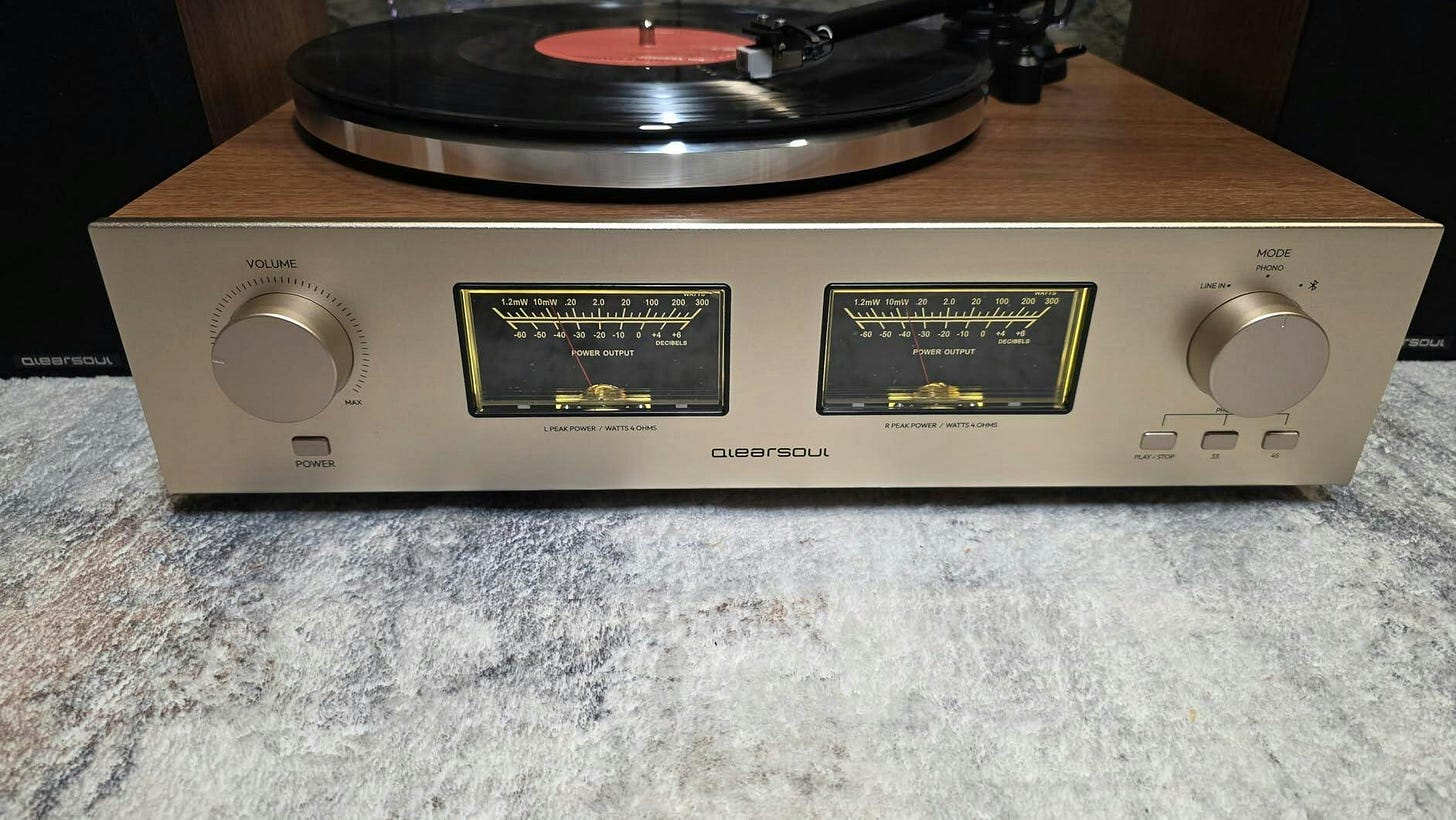 Qlearsoul HiFire X Vinyl Record Player, Audiophile Hi-Fi Turntable Sys