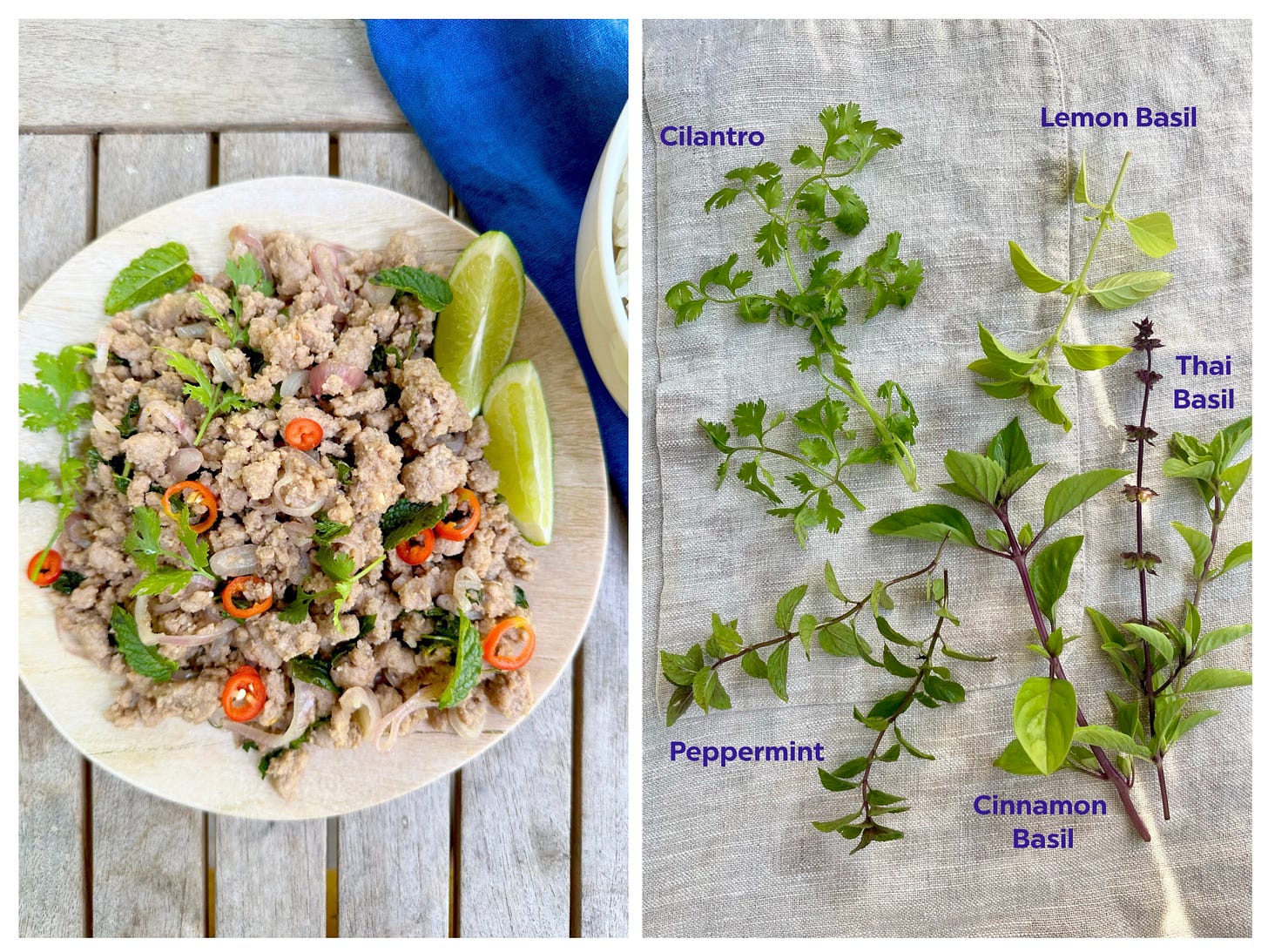 Julia Blanter's Pork Larb, Cook the Vineyard