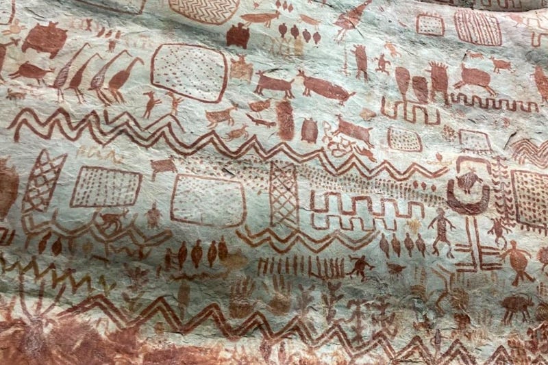Serrania de la lindosa ancient rock art Indigenous Serrania de la lindosa ancient rock art Indigenous