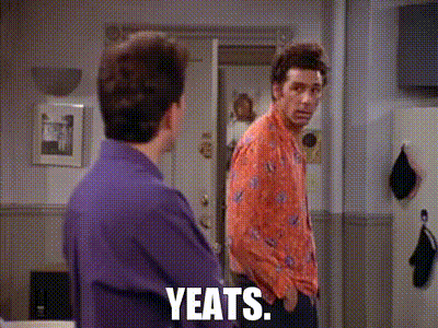 YARN | Yeats. | Seinfeld (1989) - S02E09 The Deal | Video ...