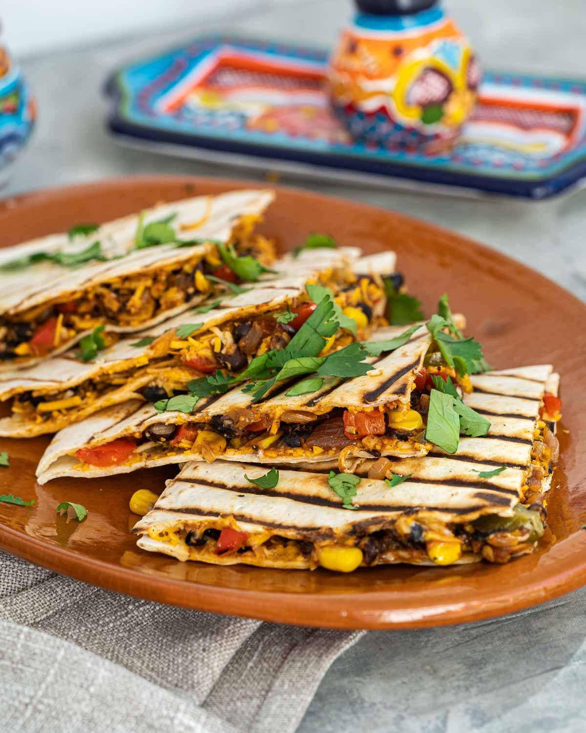 Black bean quesadillas