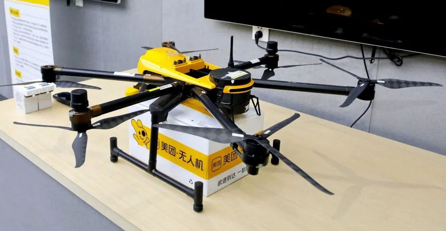 Meituan Launches Normal Operation of Drones for Food Delivery in Shanghai Meituan Launches Normal Operation of Drones for Food Delivery in Shanghai