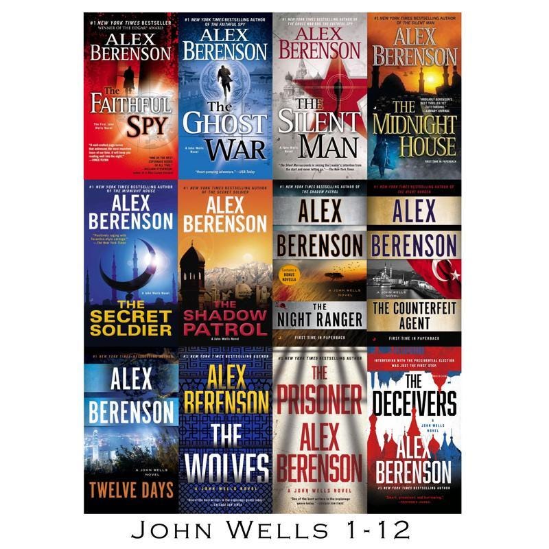 JOHN WELLS Thriller Series by Alex Berenson Collection Set of Paperbacks  1-12 by Berenson, Alex: New | Lakeside Books