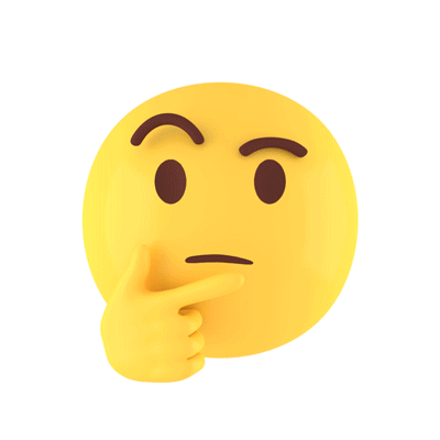 a gif of the thinking emoji, rotating