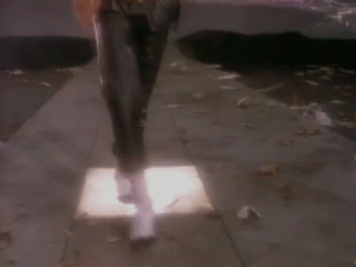 Gif image of Michael Jackson in 'Billie Jean' music video
