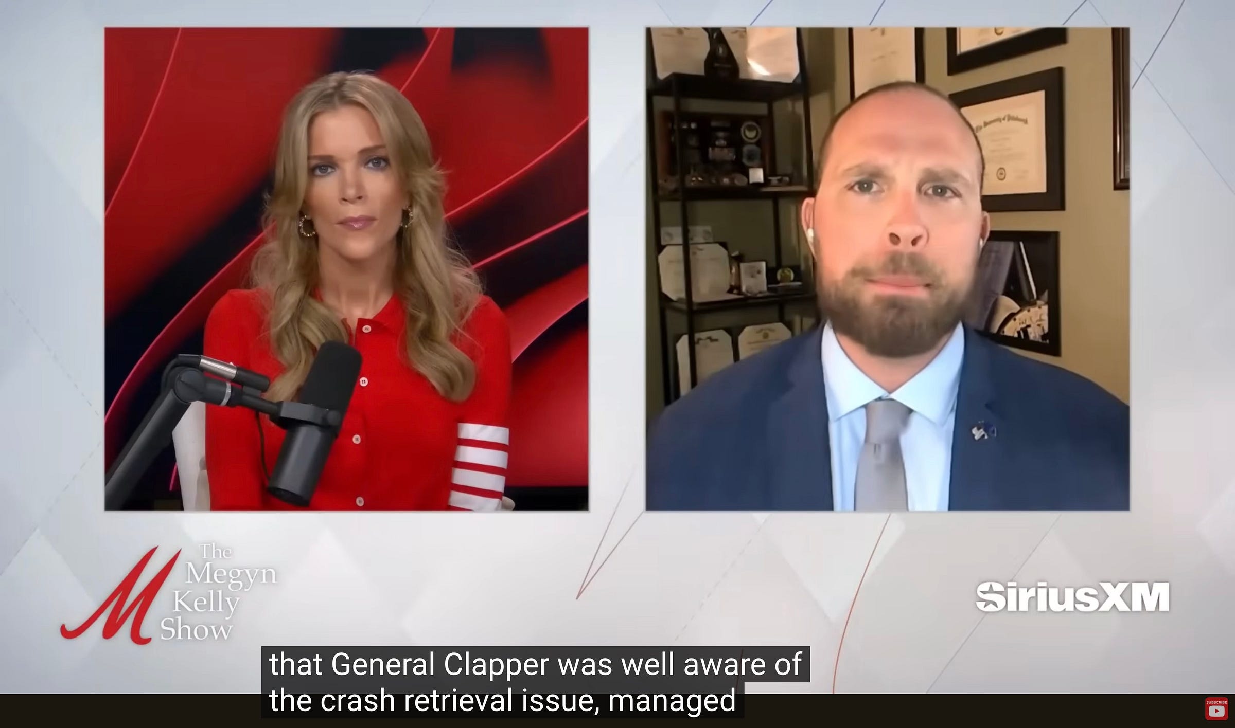 Screengrab of David Grusch on The Megyn Kelly Show. January 2026. Screengrab of David Grusch on The Megyn Kelly Show. January 2026.