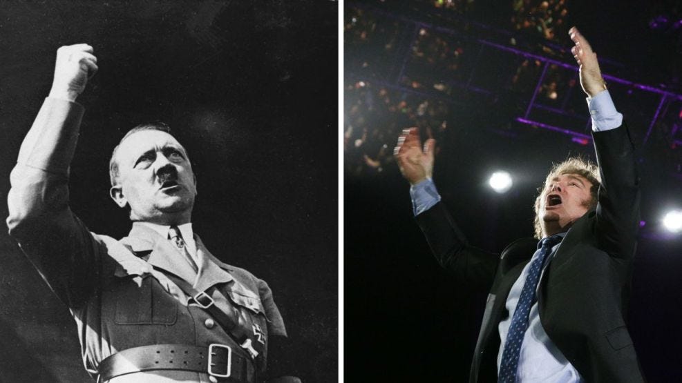 La comparación entre el nazismo y Javier Milei, algo reiterado en los análisis