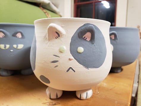 Assortment of Silly Kitty Mugs