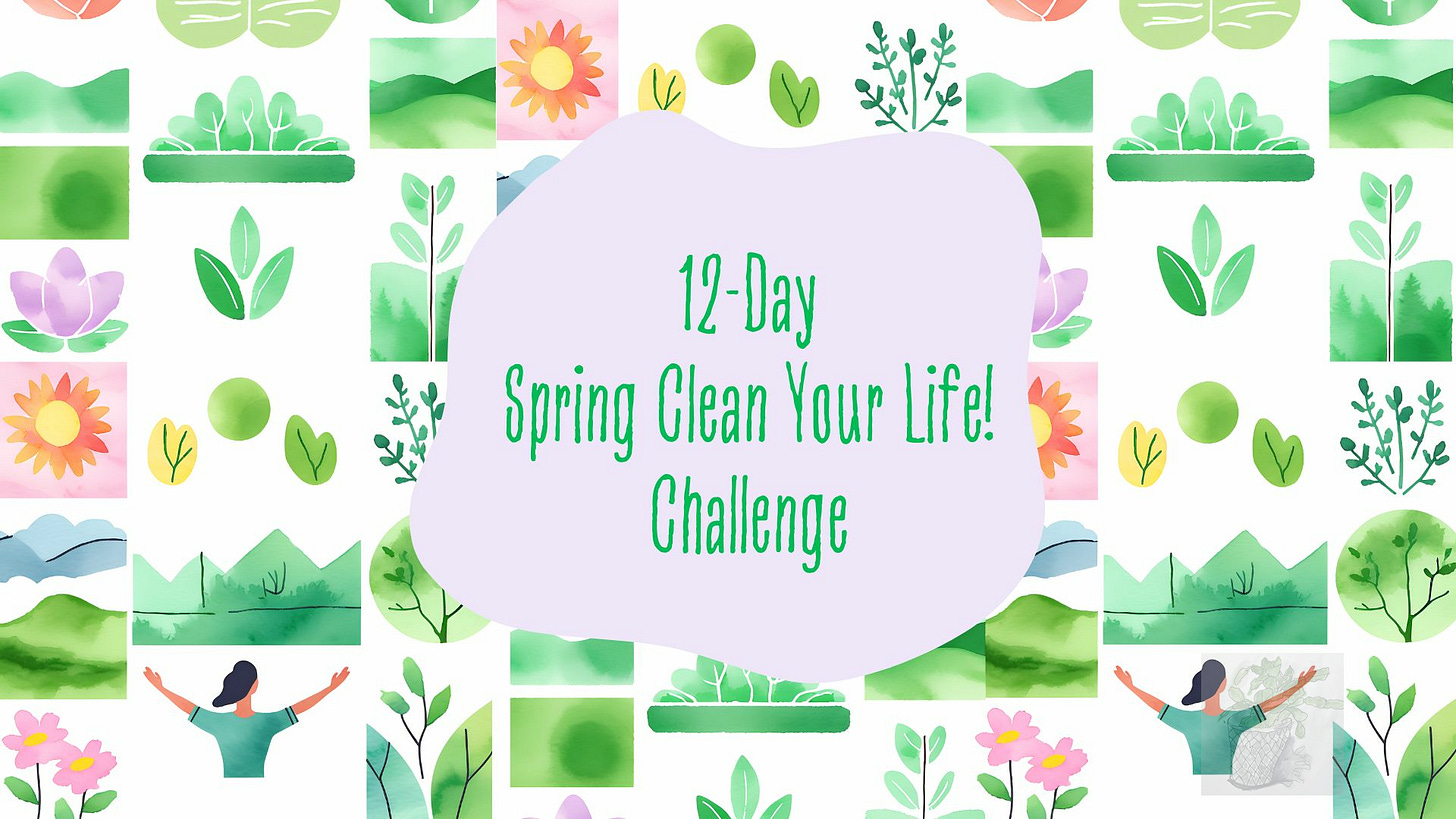 Several images of plants, sun, meditation, mountains