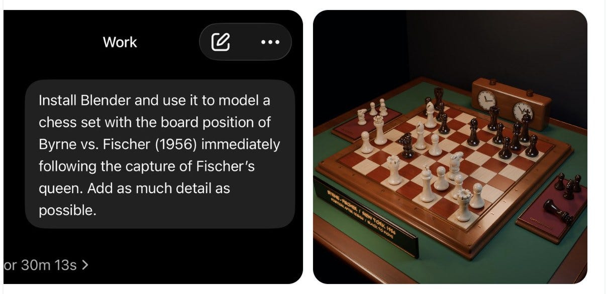 Work — Install Blender and use it to model a chess set with the board position of Byrne vs. Fischer (1956) immediately following the capture of Fischer's queen. Add as much detail as possible. Beside the screenshot is a photorealistic 3D rendering of a wooden chessboard with pieces, an analog chess clock, and a plaque on the board edge. Work — Install Blender and use it to model a chess set with the board position of Byrne vs. Fischer (1956) immediately following the capture of Fischer's queen. Add as much detail as possible. Beside the screenshot is a photorealistic 3D rendering of a wooden chessboard with pieces, an analog chess clock, and a plaque on the board edge.