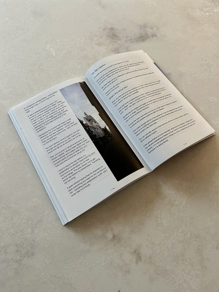 Photos of the print copy of Zero to Keynote book