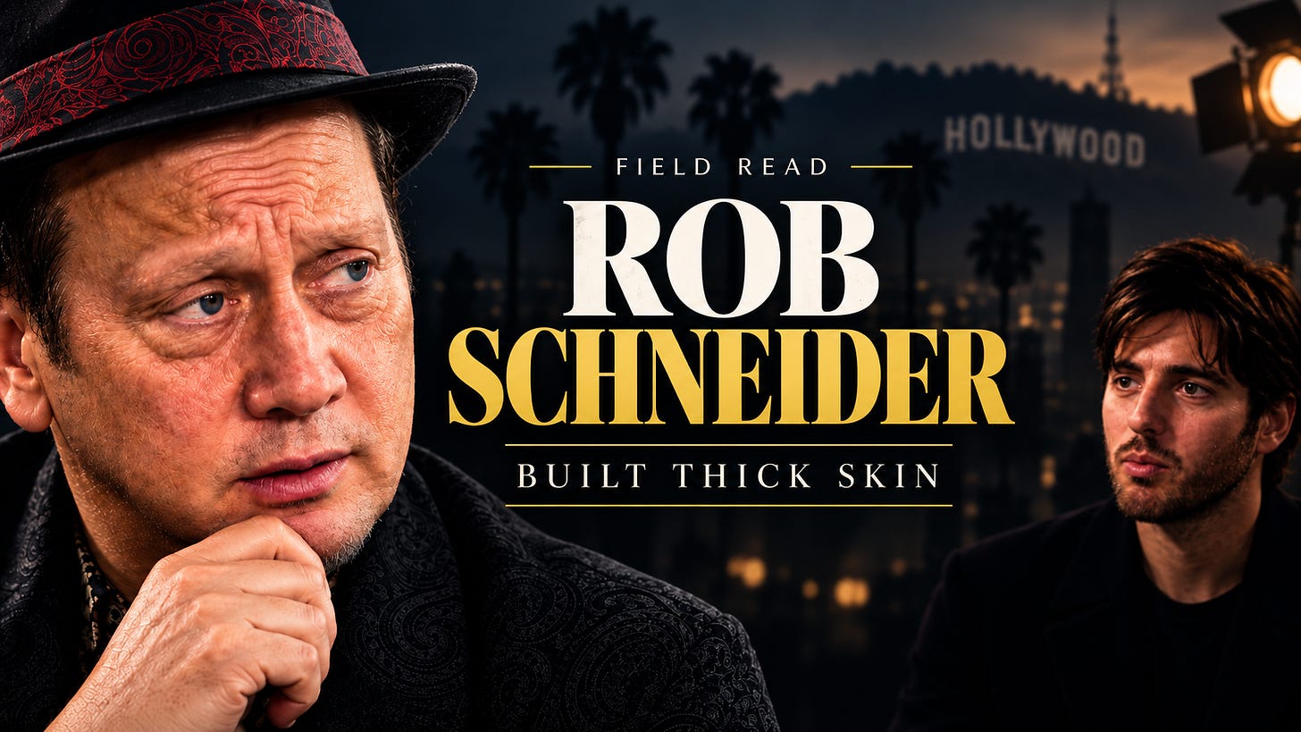 FIELD READ: ROB SCHNEIDER
