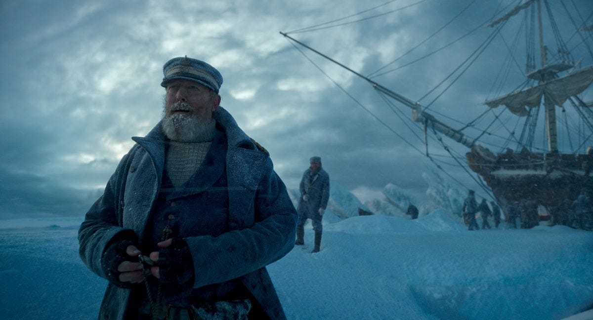 Lars Mikkelsen as Captain Anderson in Guillermo del Toro’s Frankenstein Lars Mikkelsen as Captain Anderson in Guillermo del Toro’s Frankenstein