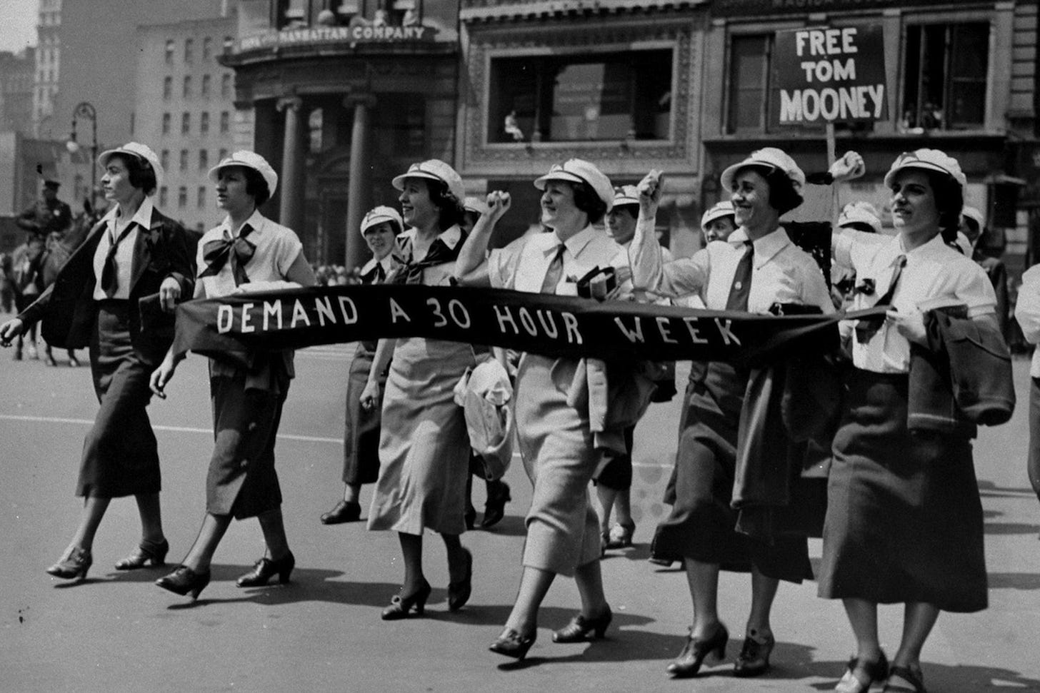 Women workers in the May Day Parade in Union Square demand a