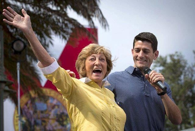 Paul Ryan with mother Betty Douglas Paul Ryan with mother Betty Douglas