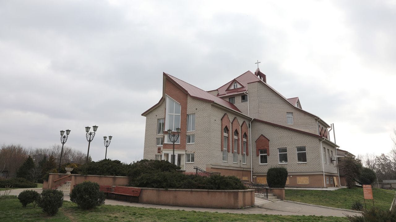 The orphans were brought to this church and hidden in the basement to prevent Russian officials and collaborators from finding them. The orphans were brought to this church and hidden in the basement to prevent Russian officials and collaborators from finding them.
