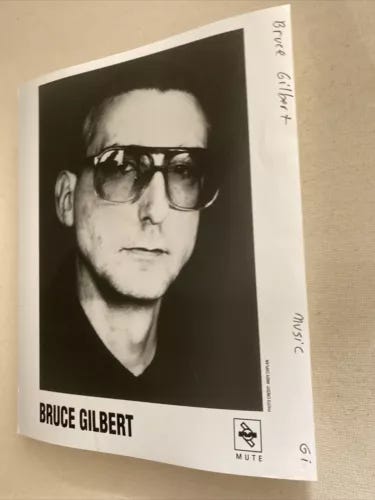 Bruce Gilbert Press Photo 8x10”. Wire. Mute Records. Photo By Andy Caplan. - Picture 1 of 1