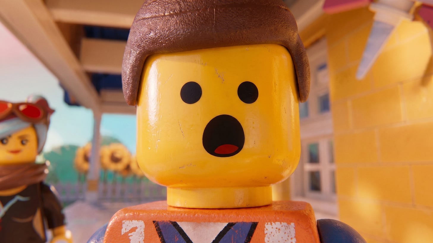 More drama than The LEGO Movie.