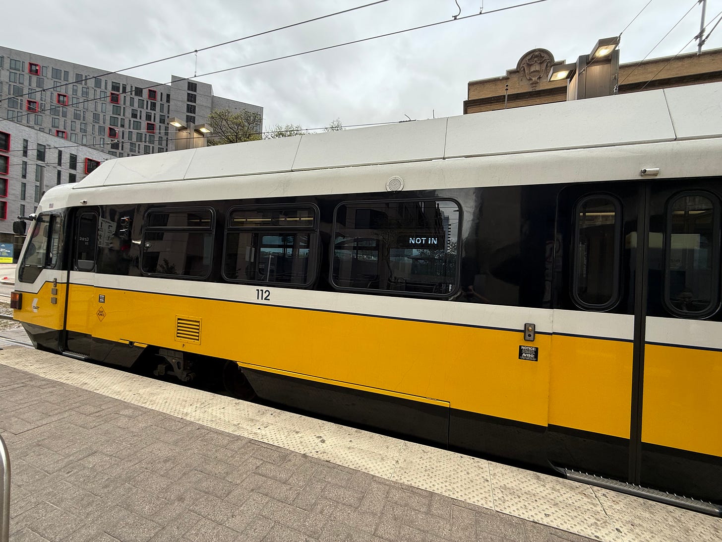 Out of service DART train