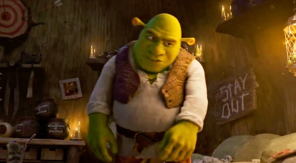 Shrek in the Shrek 5 teaser. Image: Universal Pictures