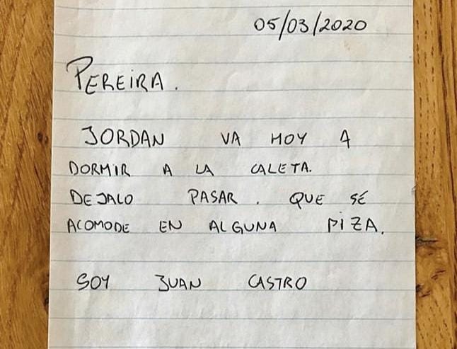 A piece of paper with writing on it

Description automatically generated