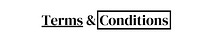 Terms & Conditions