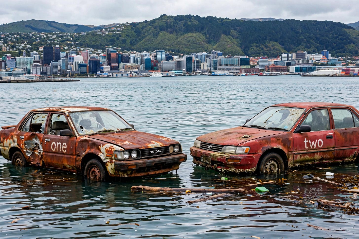 Corolla one and Corolla two in Wellington Harbour.