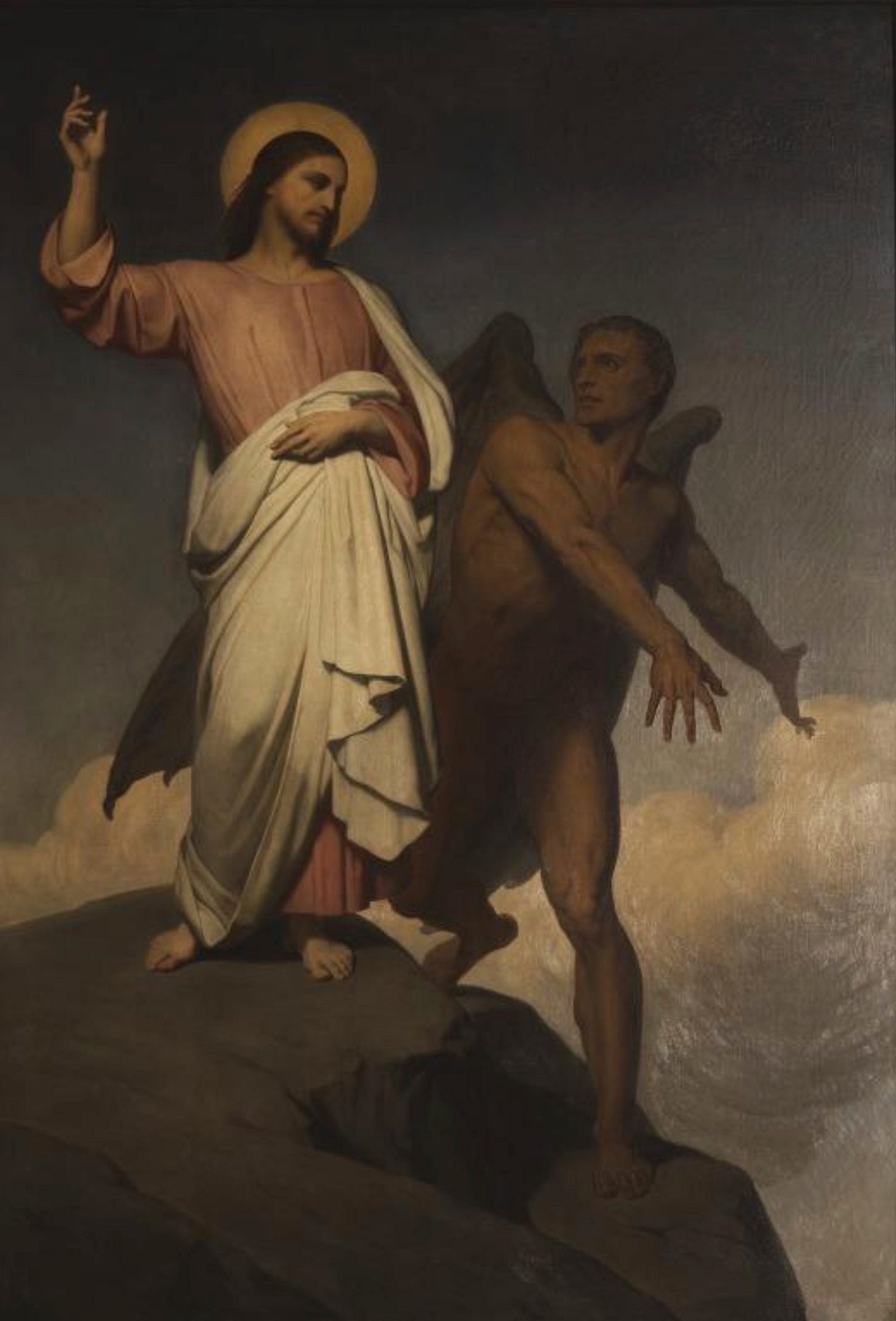 “The Temptation of Christ” by Ary Scheffer (1854) “The Temptation of Christ” by Ary Scheffer (1854)