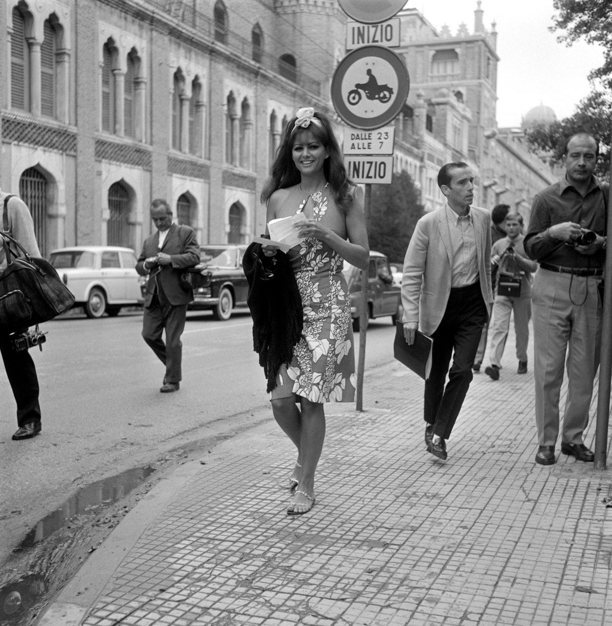 The Actress Claudia Cardinale at the International Film Festival in Venice  Lido - 1965