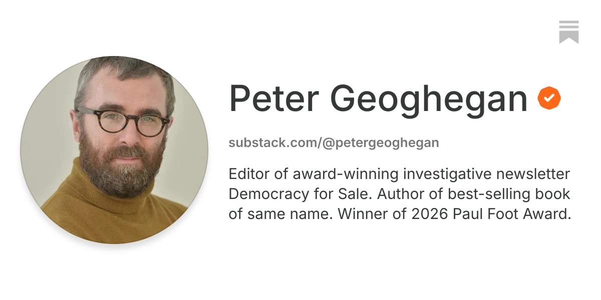 Peter Geoghegan | Substack