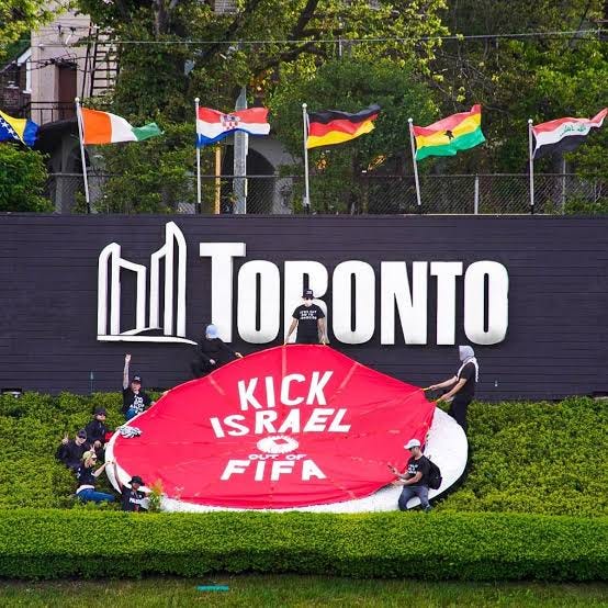 Toronto activists call for FIFA to 'kick Israel out' hours before World Cup  opener - The Mirror US