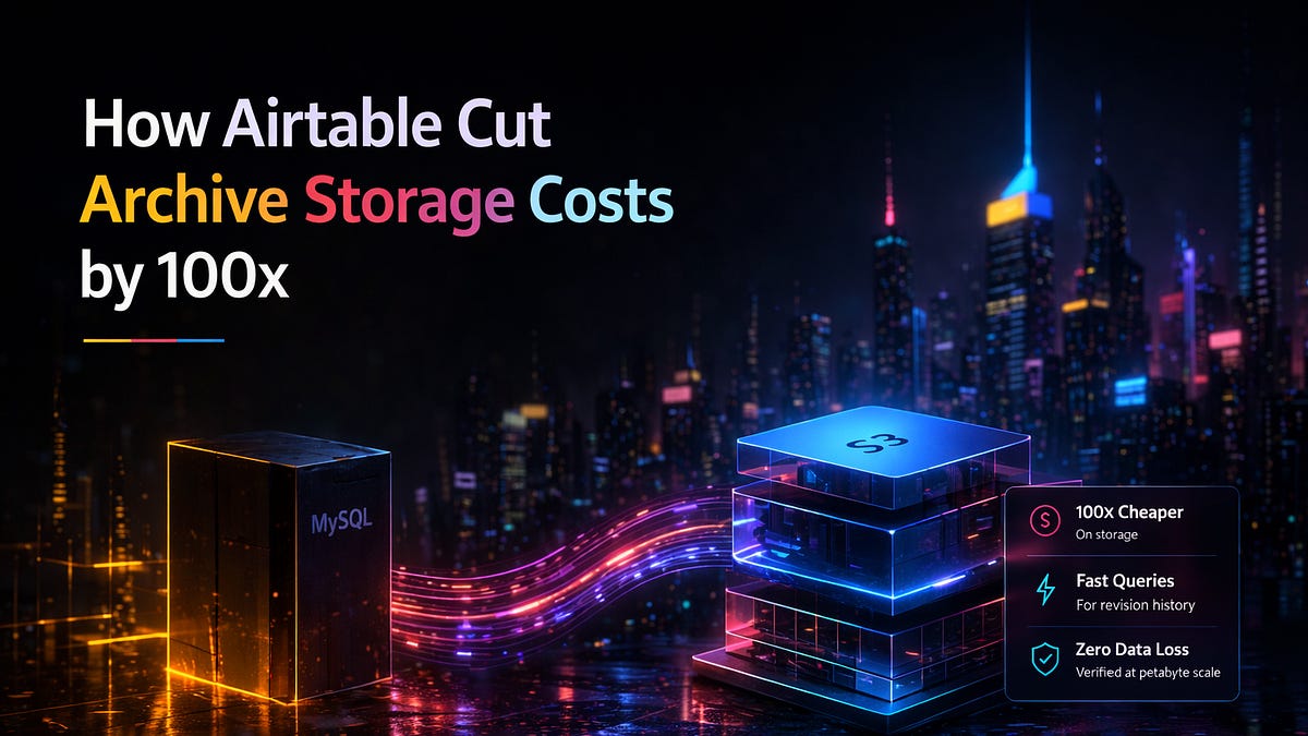 How Airtable Saved Millions by Cutting Archive Storage Costs by 100x