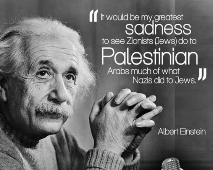 Albert Einstein: Israel Freedom Party closely akin to Nazi-Fascism