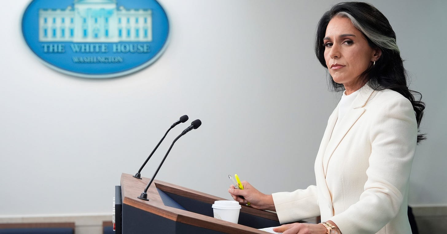 The Latest: Tulsi Gabbard resigns as Trump's national intelligence director, citing husband's health The Latest: Tulsi Gabbard resigns as Trump's national intelligence director, citing husband's health