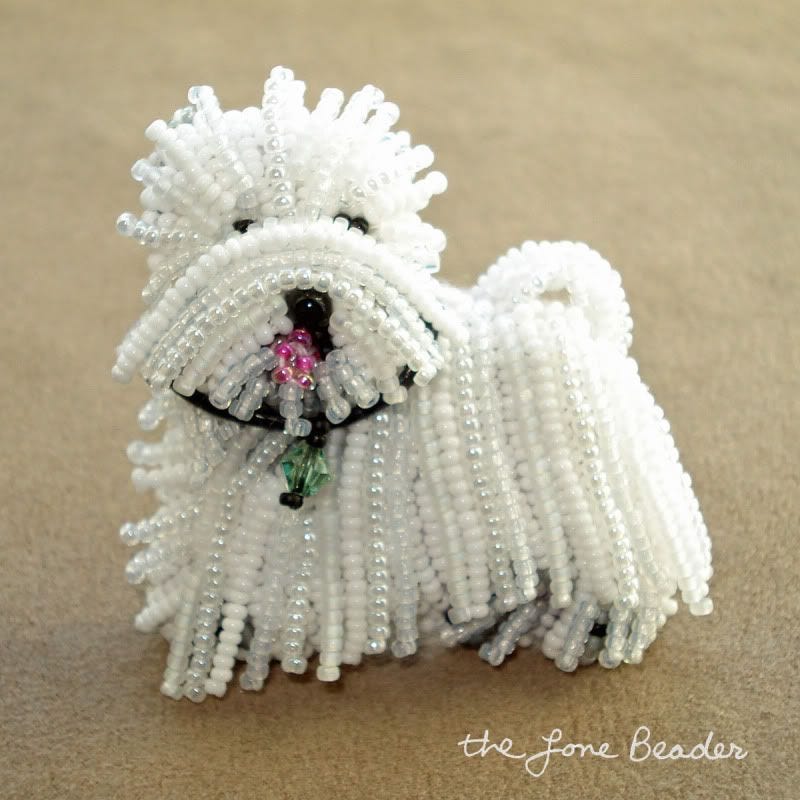 beaded Westie dog West Highland White Terrier pin pendant bead embroidery Etsy Christmas beaded Westie dog West Highland White Terrier pin pendant bead embroidery Etsy Christmas
