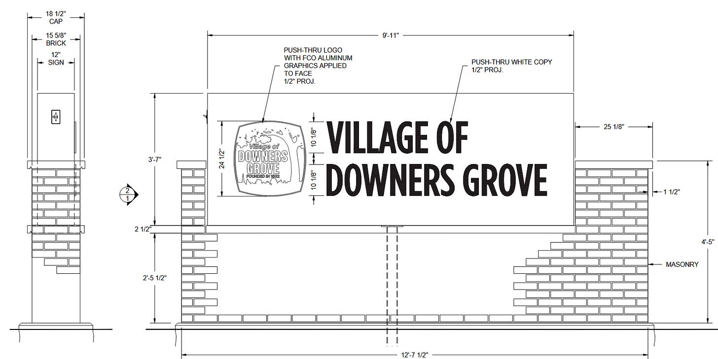 After Years of Discussion, Downers Grove Finally Has New Gateway Signs