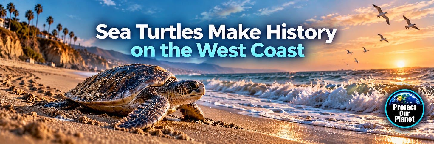 Sea Turtles Make History on the West Coast.