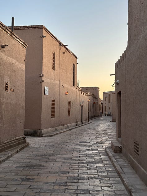 Scenes from the early morning in Khiva
