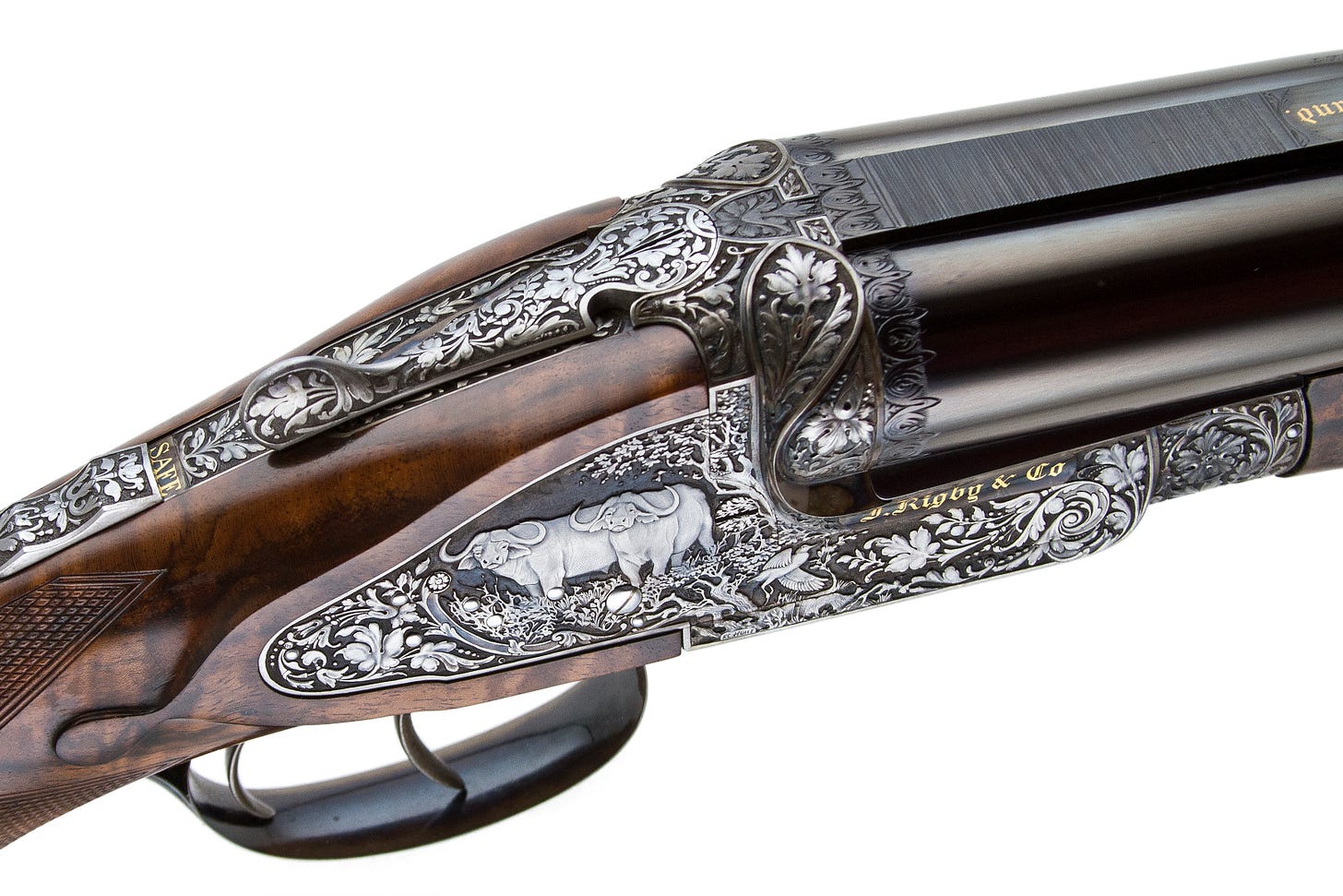 J. Rigby - Best SxS Double Rifle & Ken Hunt: Pioneering Gun Engraver