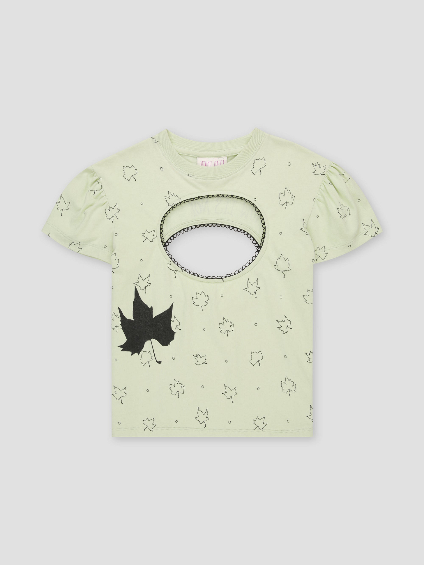 logo removal baby tee in misty jade
