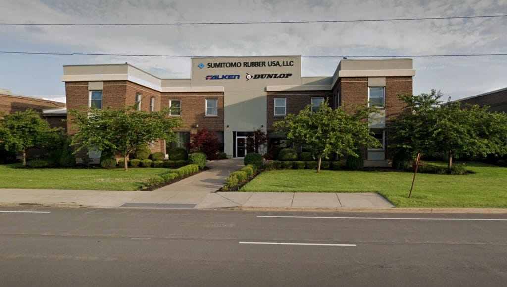 Sumitomo Corp, the Tokyo-based conglomerate, closed down the Dunlop plant located in Tonawanda earlier this month. 