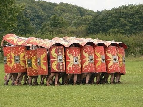 Rome Total War: 1 Testudo Formation VS 800 Archers - YouTube