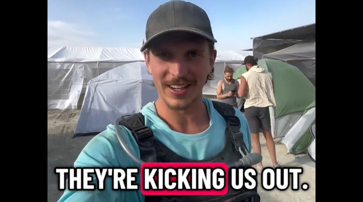 Christian missionaries were not kicked out of Burning Man for preaching the Gospel