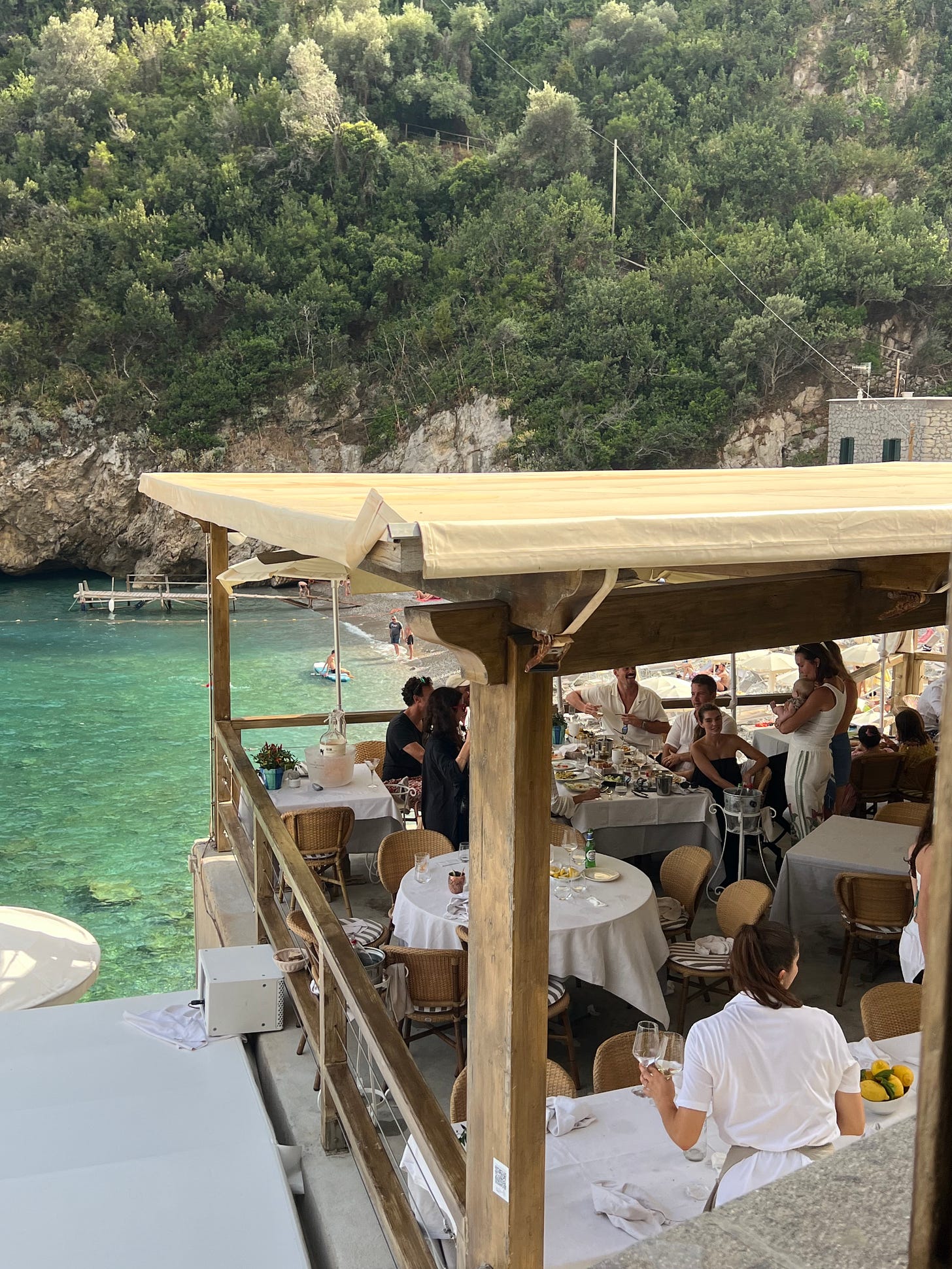 A restaurant in Nerano, Italy.