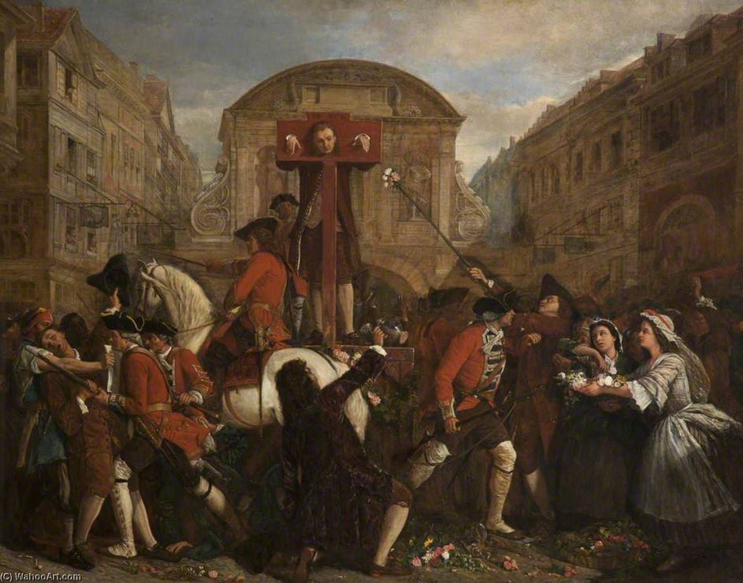 Order Artwork Replica Daniel Defoe in the Pillory, 1862 by Eyre Crowe  (1864-1925) | ArtsDot.com